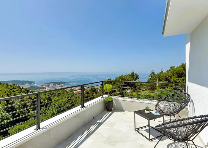 Vivace Mit Pool Und Traumhaften Meerblick ماكارسكا